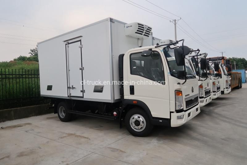 5tons 6tons Right Hand Drive Left Hand Drive Sinotruk HOWO Sea Food Refrigerated Truck
