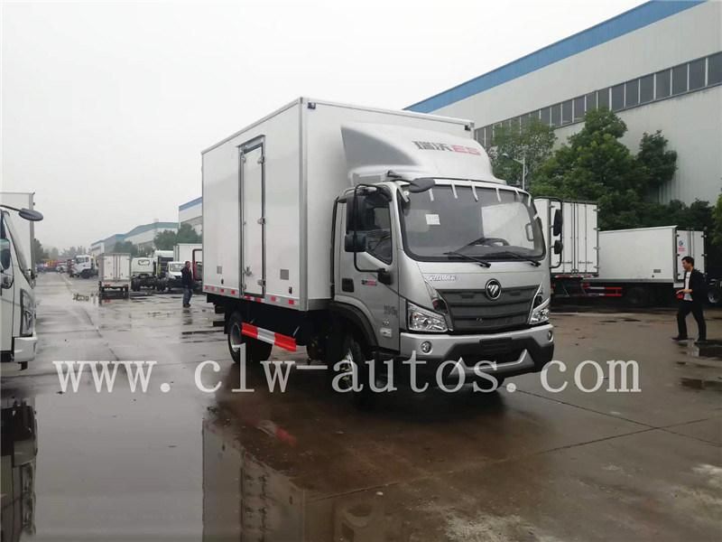 Foton 3tons 4tons 5tons 6tons Fresh Meat Refrigeration Truck 4X2 Ice Cream Refrigerator Van Box Truck