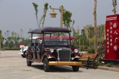 CE Certificate 72V Electric Antique Vintage Car for Tourism