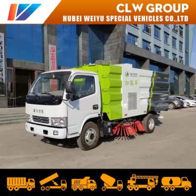 5cbm Dongfeng Diesel Road Sweeper Euro 4 Car with Four Brooms