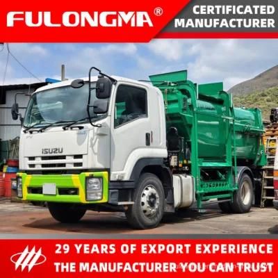 Fulongma Green Side Loader Kitchen Waste Refuse Truck