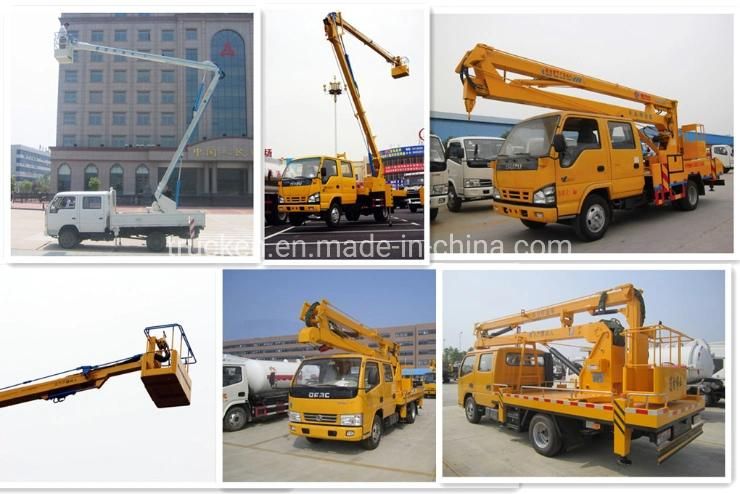 Dongfeng 12meter 14meter Telescopic Cherry Picker Pickup Truck with Boom Lift Aerial Work Platform Truck Insulated Bucket