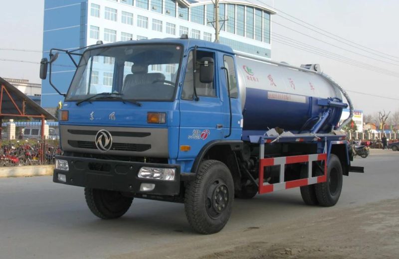 8000 Liters Waste Vacuum Septic Suction Tank Truck Sewage Cesspool Cleaning Truck High Pressure Jetting Vacuum Sewer Sludge Cleaning Sewage Suction Tank Truck