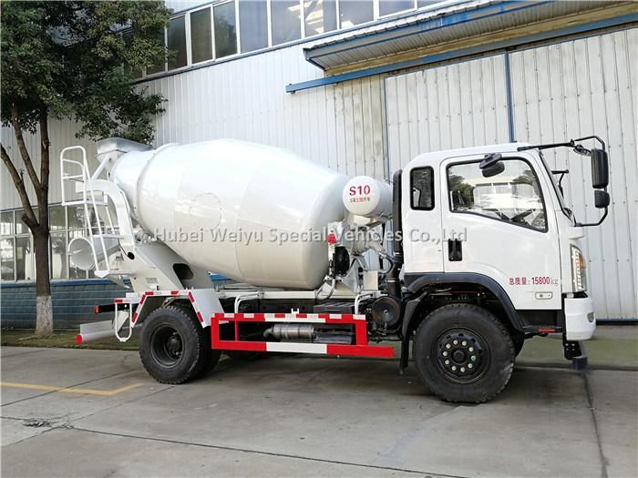 5 Cubic Meters Cement Concrete Mix Mixer Mixing Truck with Pump