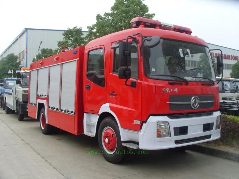 8000L Dongfeng Tianjin 4X2 Water Tank Fire Rescue Truck