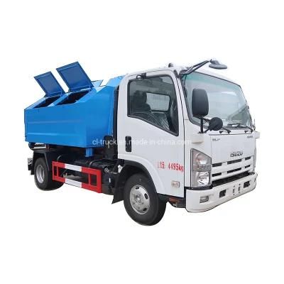 I Suzu 5tons 5m3 Hook Lift Container Garbage Truck