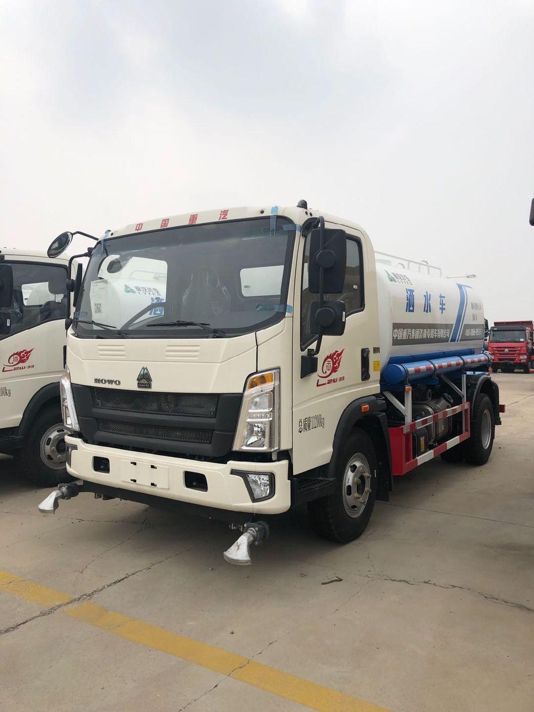 Sinotruk HOWO 5 Cubic Sprinkler Water Tanker Truck for Sale