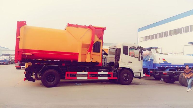 12cbm Garbage Compressed Station Hooklift Garbage Truck