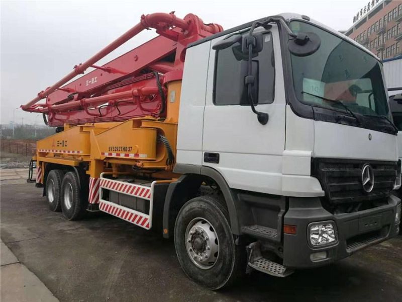 Refurbished Used Sany Concrete Pump Truck Wtih Benz Chassis