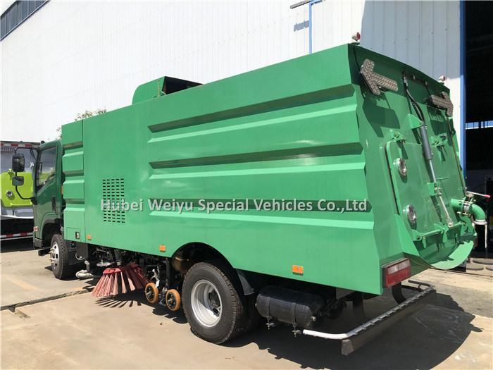 Shacman Road Washing and Sweeping Truck Water Cleaning Vacuum Suction Sweeper Truck