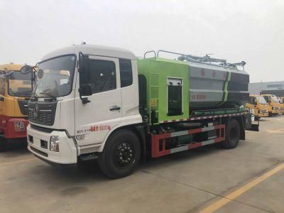 9000 Liters City Sanitation Sewage Vacuum Suction High Pressure Jetting Truck