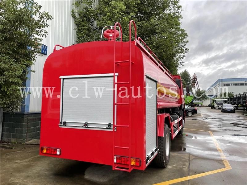 Sinotruk HOWO 4X2 15cbm 15000liters Fire Fighting Truck Water Tank Spraying Truck