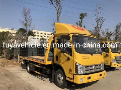 Foton Mini 4ton Rear Towing Truck New Wrecker Truck 3ton 6ton Flatbed Tow Truck for Sale