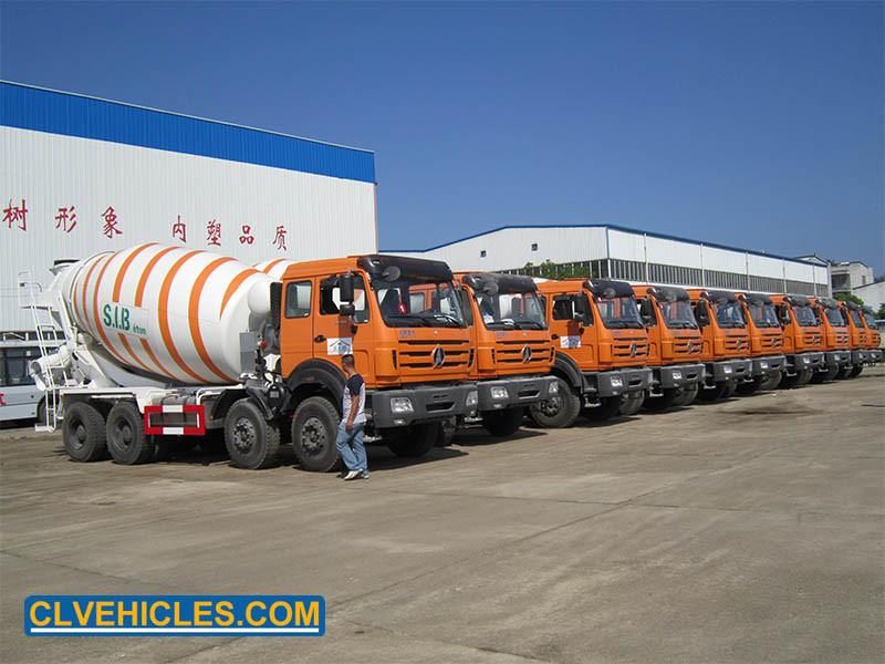 Beiben 14 Cbm Heavy Duty Concrete Mixer Cement Mixer Truck