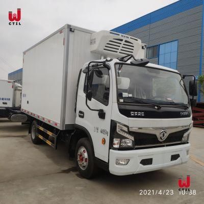 Dongfeng 6 Wheelers Refrigerated Truck Food Truck with Manual