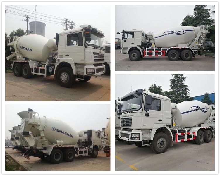 China Shacman 6*4 8m3 10m3 Cement Concrete Mixer Truck Price