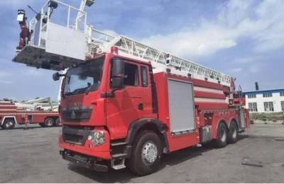 High Quality Sinotruk HOWO Yt32 32meter 32m Aerial Ladder Fire Engine Truck