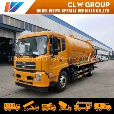 10, 000L Dongfeng Vacuum Sewage Suction Tanker Suction Sewage Truck for Sludge Sewage