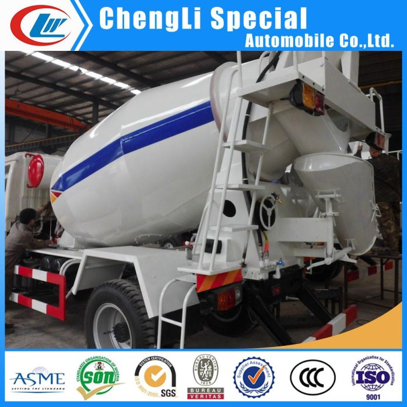 6-Wheel Small Forland 3.5 Cubic Meters Concrete Mixer Truck for Sale
