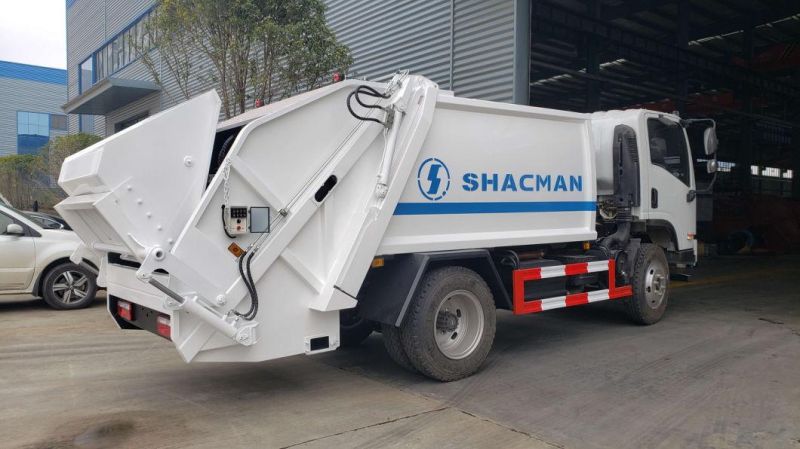 Shacman 4X2 Compressed Garbage Truck 7cbm 8cbm Garbage Transport