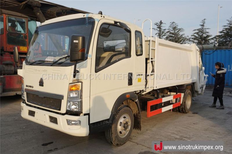 Sinotruck HOWO 4X2 Compression Type Garbage Compactor Truck