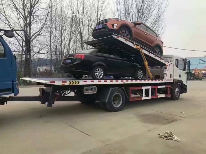 Dongfeng 4*2 Wrecker Tow Truck Flatbed Road Rescue Truck