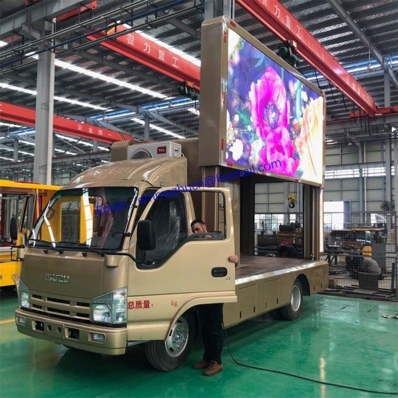 Good Quality Isuzu 100p Outdoor Mobile Full Color LED Truck Advertising for Sale