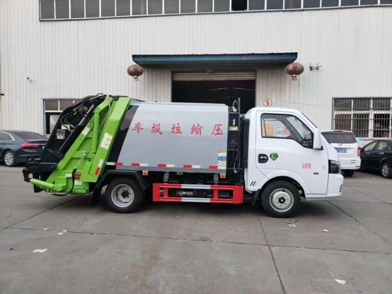 4*2 Dongfeng Small Garbage Compactor Truck 2-3tons Mini Garbage Compactor Truck