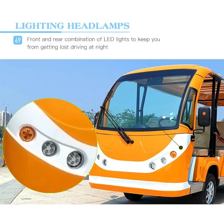 Port Airport Haike Shandong, China Electric Bus 11 Seater Sightseeing Car