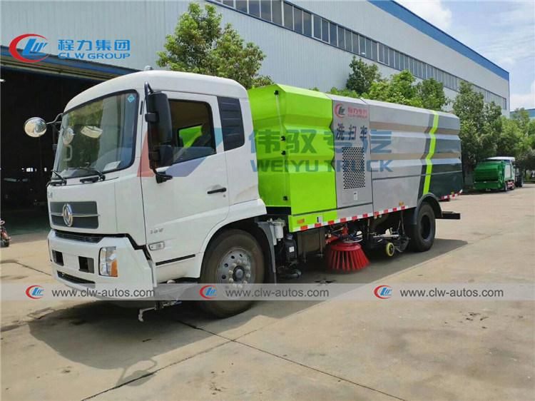 Brand New Dongfeng 170HP Road Cleaning Vehicle 16cbm Durable Street Cleaner Truck for Sale