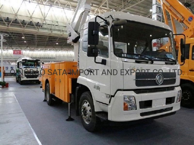 Dongfeng Aerial Work Platform 28m Telescopic Boom Lifting Platform Truck