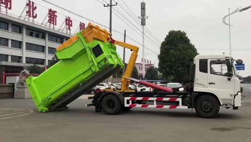 12cbm Garbage Compressed Station Hooklift Garbage Truck