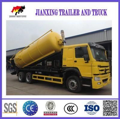 Sinotruk HOWO 6X4 18cbm Vacuum Suction Sewer Cleaning Sewage Tanker Truck for Sale