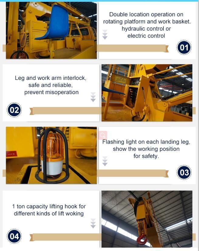 Dongfeng 4X2 10m Telescopic Boom High-Altitude Aerial Platform Operation Truck
