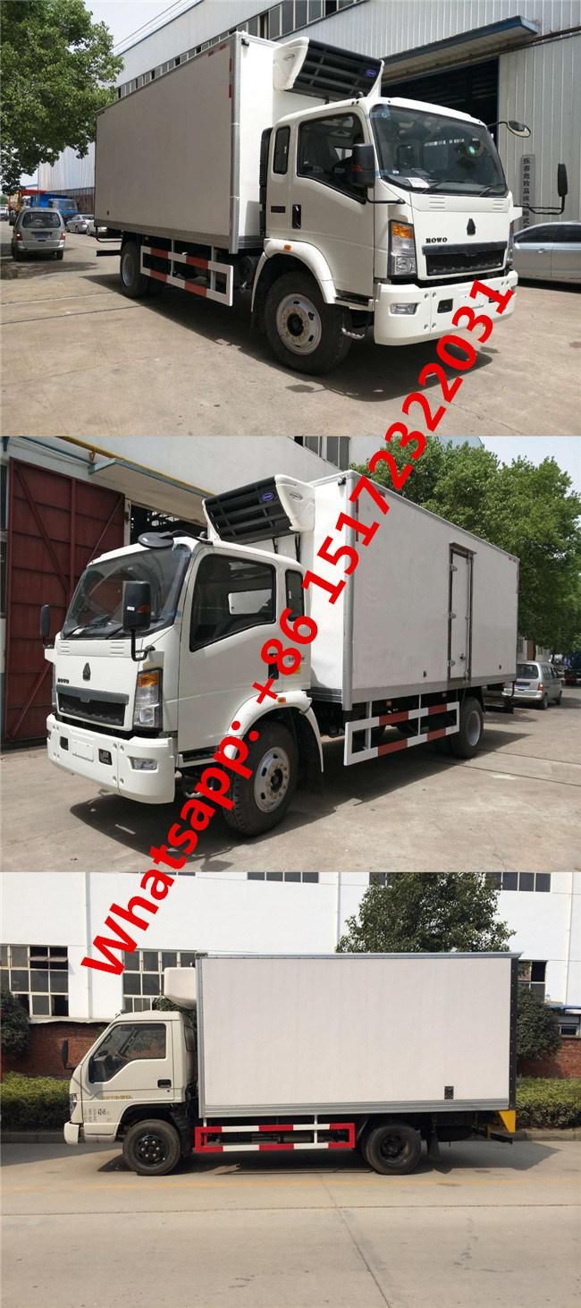 Sinotruk 4X2 3 Tons Refrigerated Box Truck Used Freezer Truck