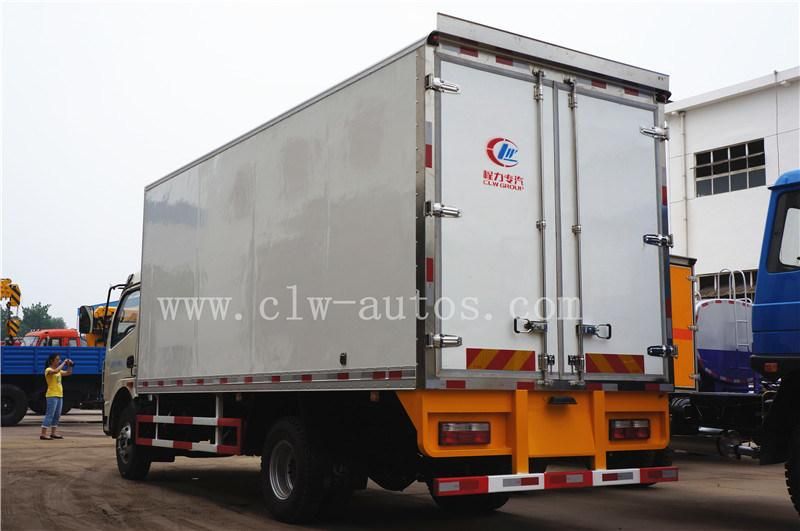 Dongfeng 4*2 Model 5tons Small Seafood Refrigerated Transport Delivery and Cooler Freezer Refrigerator Van Truck