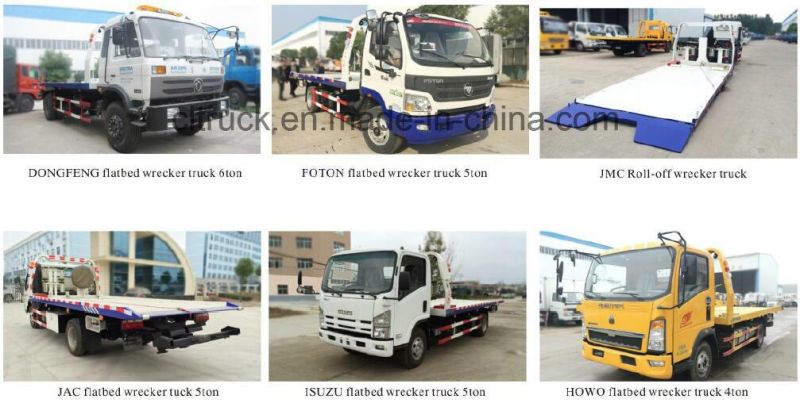 6X4 Heavy Duty Intergrated Tow Crane Wrecker Truck