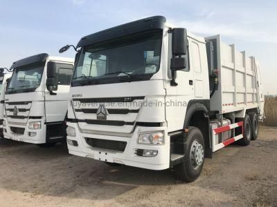 HOWO 6X4 Big 22cbm 22 Cubic Meters 20ton 22ton 22m3 Rear Loading Compactor Garbage Truck