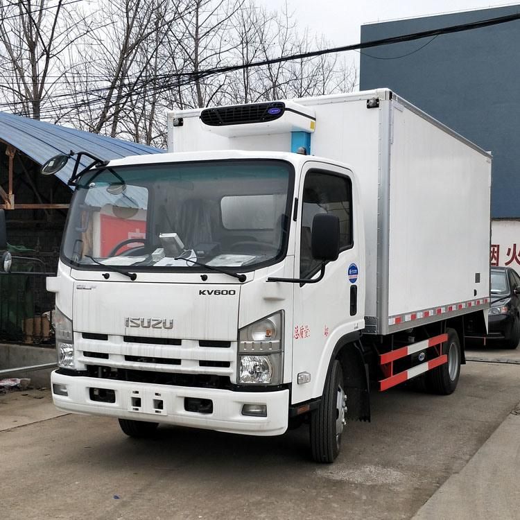 Kv100 Refrigerated Truck 5- 8tons Minus 18 Degrees Refrigerator Trucks for Isu-Zu