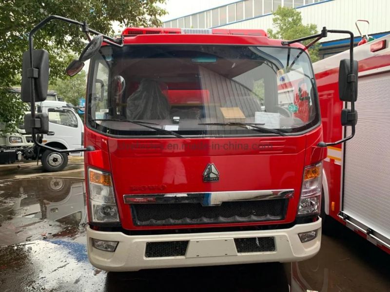 Sinotruk HOWO 4000L Water Tank with Foam Fire Fighting Truck Fire Truck with Equipment