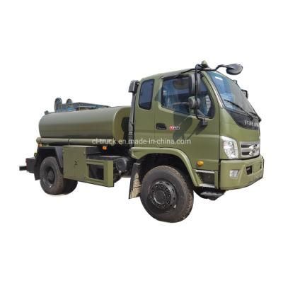 Foton Forland 4X4 Full Drive Yuchai Engine Water Tank Truck 5000liters 6000liters