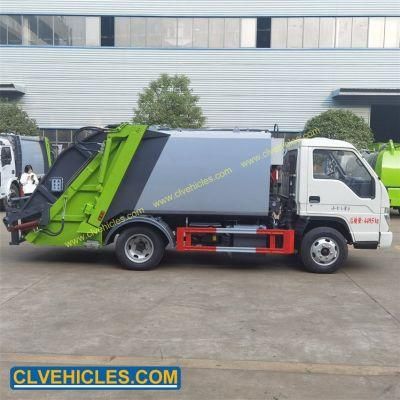 Small Foton Garbage Truck 3cbm 4cbm Mini Waste Truck