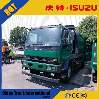 Isuzu 12cbm Fvr 4X2 6 Wheeler 241 HP Garbage Refuse Compactor Truck