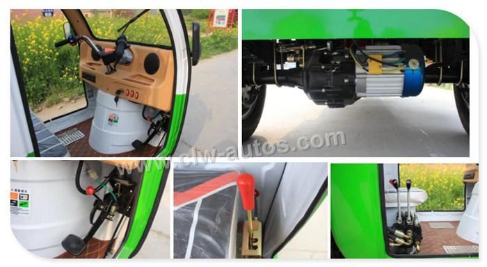 China Electric 3 Wheels Garbage Transportation Mobile Vehicle Tricycle Side Self Loading Refuse Removal Truck