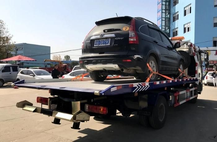 Dongfeng D9 Rollback Slide Flatbed with 7.4m Long Platform Wrecker Recovery Tow Truck