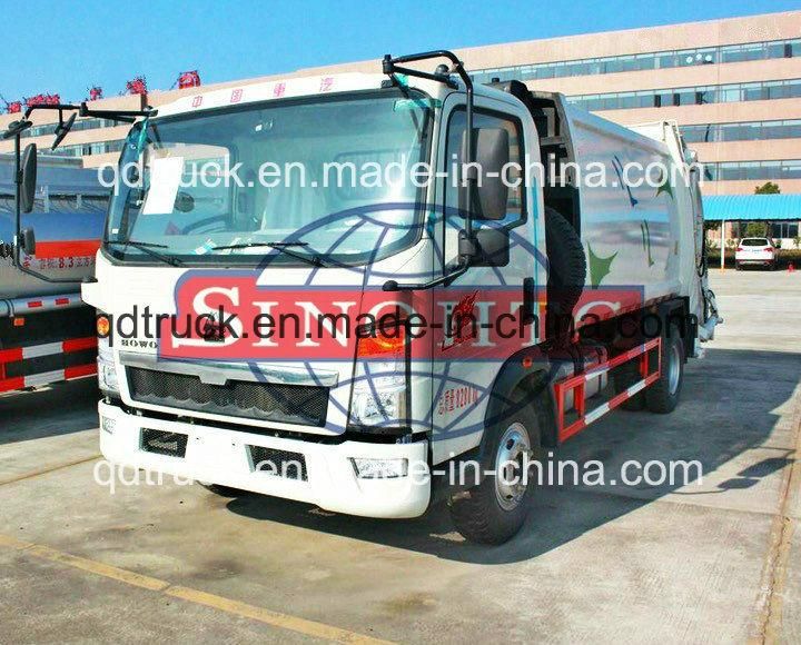 Small Compressed Garbage Truck/ 3-6m3 compactor garbage truck