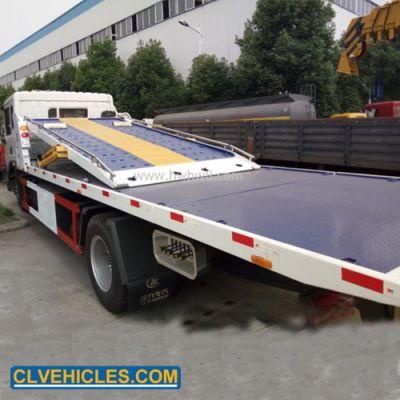 6wheels Three Car Carrier Double Flatbed Rollback Wrecker Tow Truck