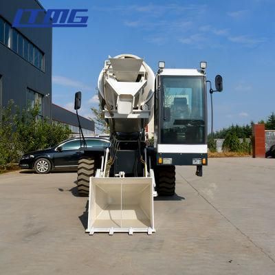 New Ltmg China with Lift Self Loading Swing Drum Diesel Mini Concrete Mixer Trucks