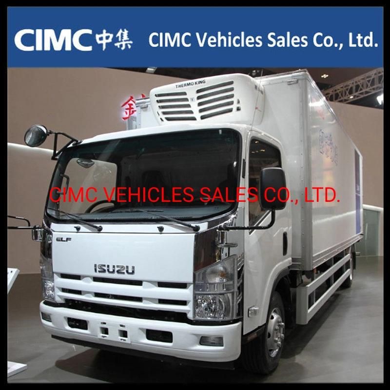 China Isuzu 700p Nqr 6 Wheeler Freezer Van with Thermo King