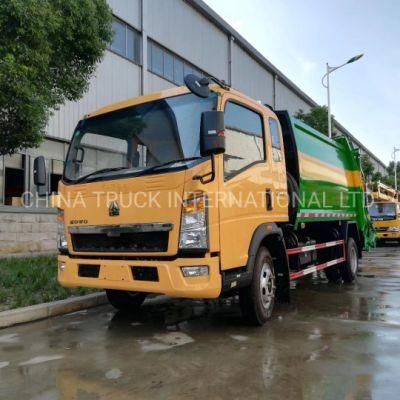 8m3 Garbage Compactor Truck/ HOWO Light Duty Garbage Compactor Truck